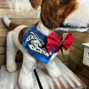 Dog Bow Tie Dress Collar STAR WARS Millennium Falcon Size Medium